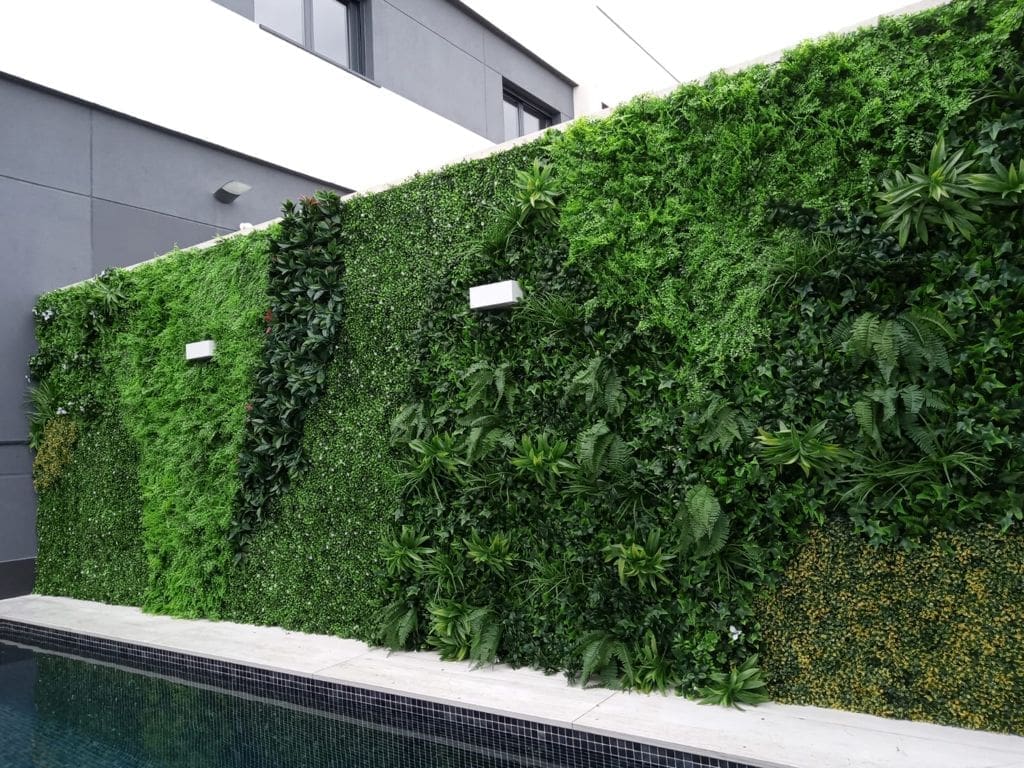 jardín vertical artificial